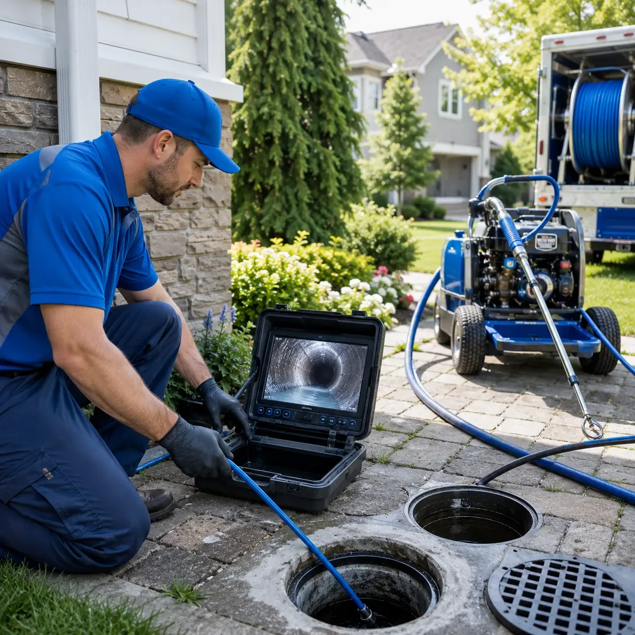 Outdoor drain cleaning professionals serving Ledbetter, TX