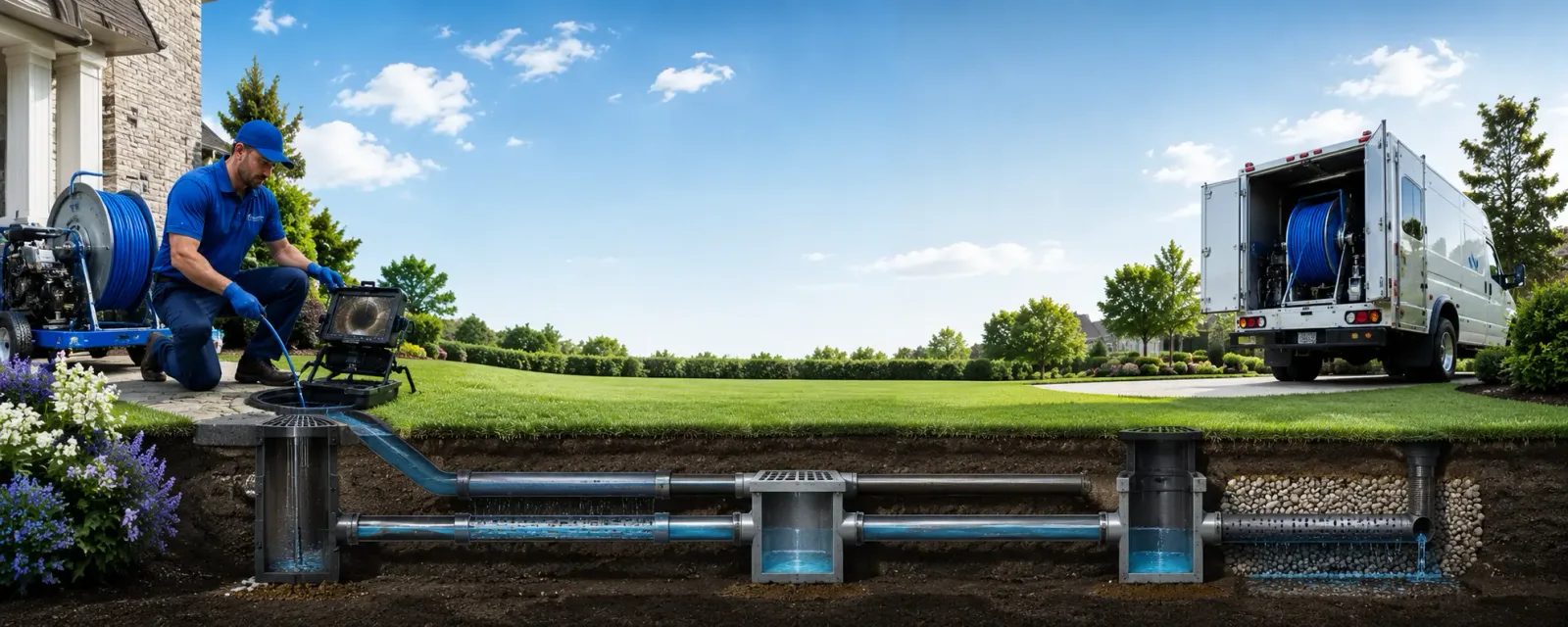 Outdoor drain cleaning information for Ledbetter, TX